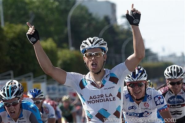 Ravard gets it as the other riders suffer in defeat