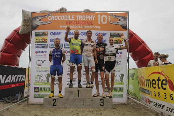 Men's podium at the Crocodile Trophy