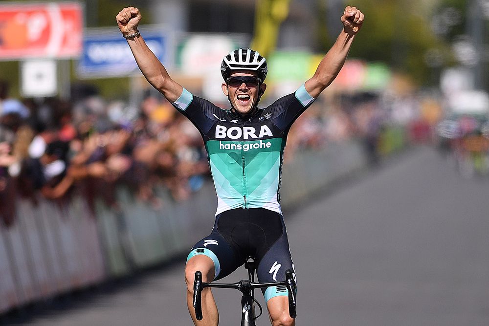 Gregor Muhlberger (Bora-Hansgrohe) took stage 6 victory at BinckBank Tour