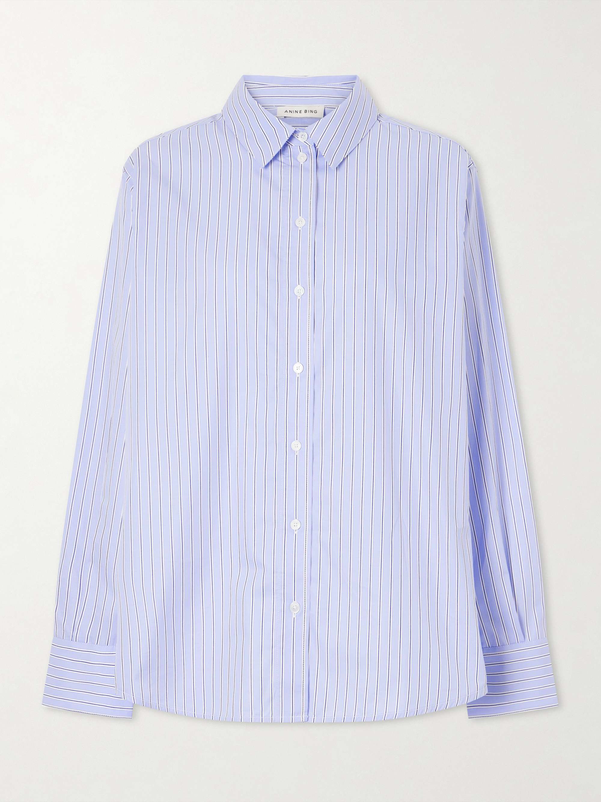 Essie Striped Cotton-Poplin Shirt