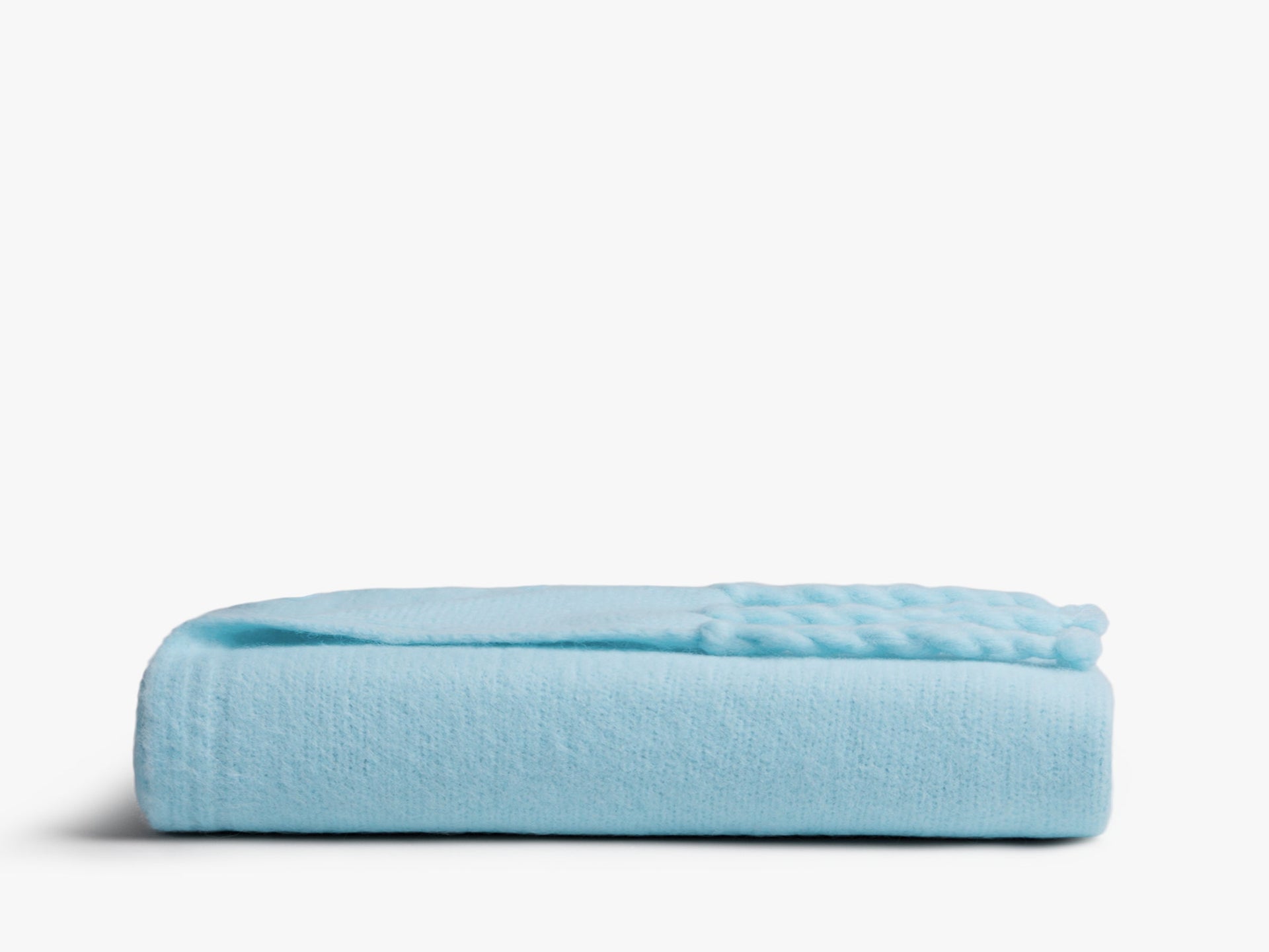 Le Fleur* Alpaca Fringe Throw (geneva Blue) - 50&amp;rdquo;x70&amp;rdquo; / Geneva Blue