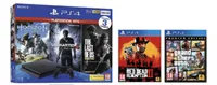 PS4 500GB with 3 PS Hits Game Bundle + Red Dead Redemption 2 + GTA V: Premium Edition