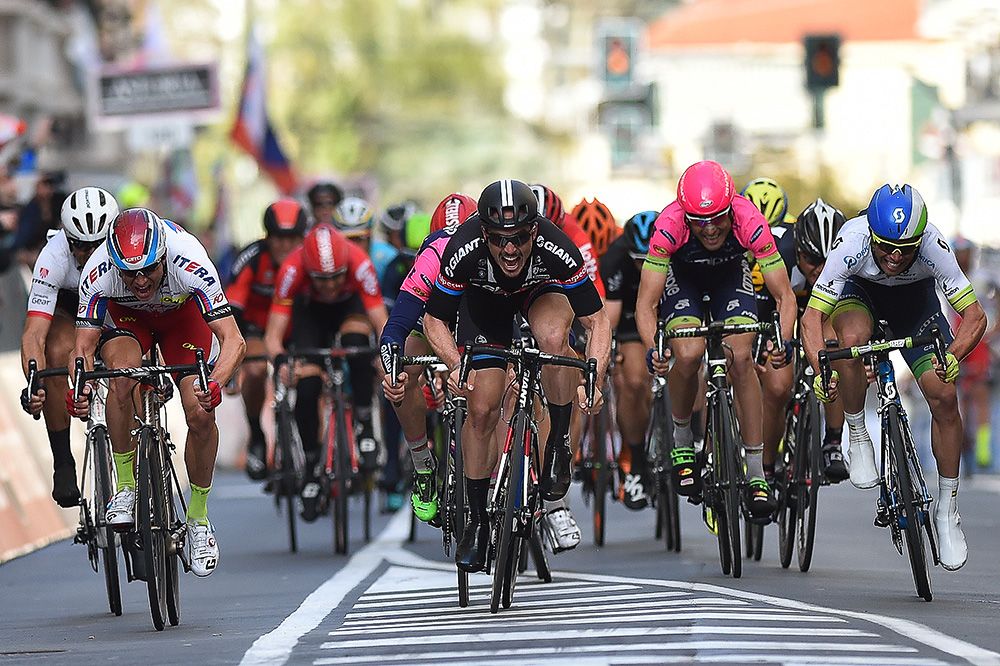 Degenkolb overtook Alexander Kristoff in the final metres of MIlan-San Remo.