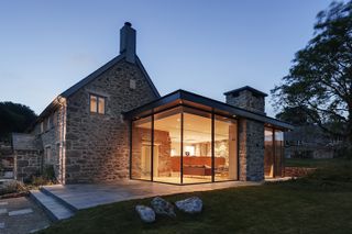 modern glass extension idea for a home