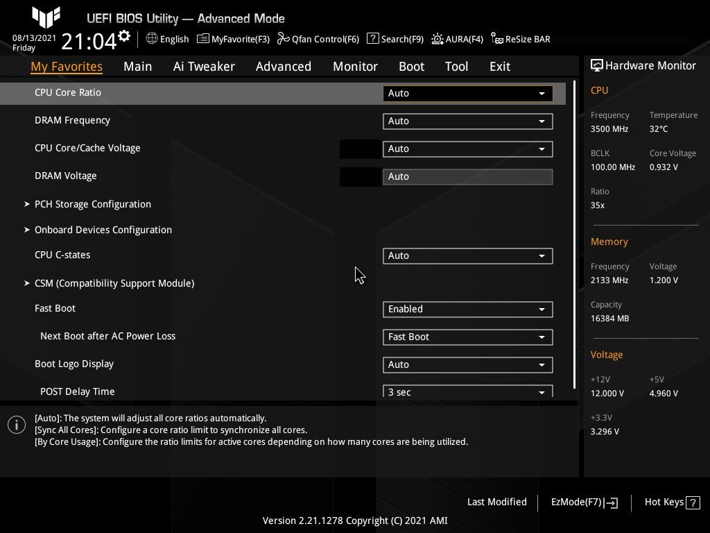 Asus TUF Gaming Z590-Plus WIFI