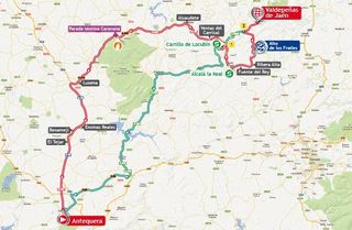 2013 Vuelta a Espana stage 9 map