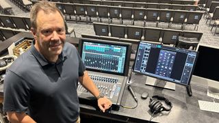 Front-of-house engineer Jeff Sandstrom employs the Waves eMotion LV1 Classic console, along with the eMo IEM immersive in-ear mixing software, to manage FOH and monitors operations for Grace Church in Greenville, SC.