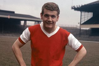 Joe Baker at Arsenal in April 1963.