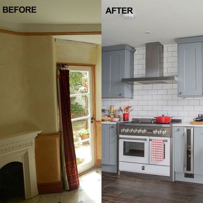 kitchen makeover before and after