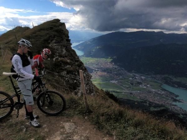 A view toward Interlaken and the Lake of Thun