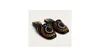Dolce Vita Black Woven Slide Sandals