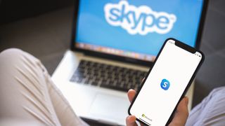 Skype on phone and laptop