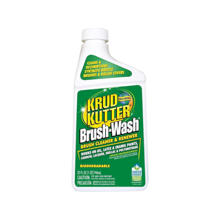 A bottle of brush-wash liquid