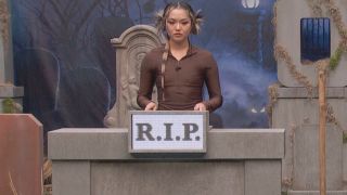 Blue Kim in Big Brother during a veto competition