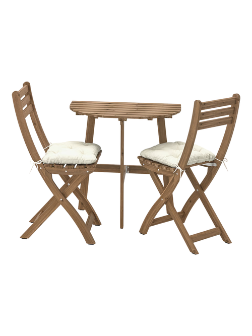 Askholmen Wall Table and Folding Chairs
