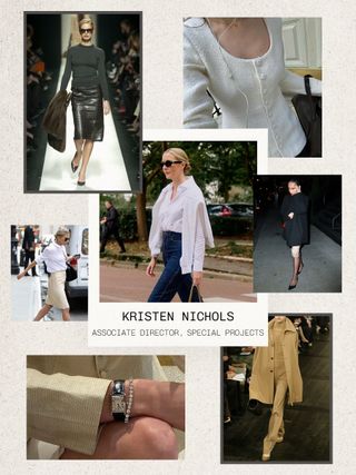 A collage of runway, influencer, and celebrity images that make up Who What Wear editors' spring mood boards.