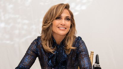 Jennifer Lopez at the "Hustlers" Press Conference at the Fairmont Royal York on September 07, 2019 in Toronto, Canada.