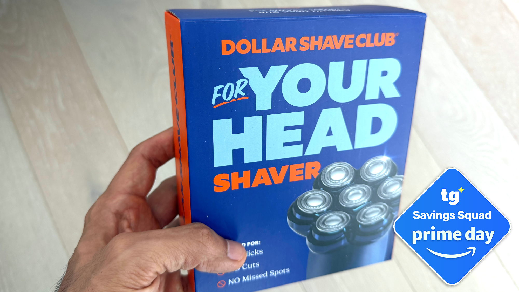DSC Head Shaver held in hand