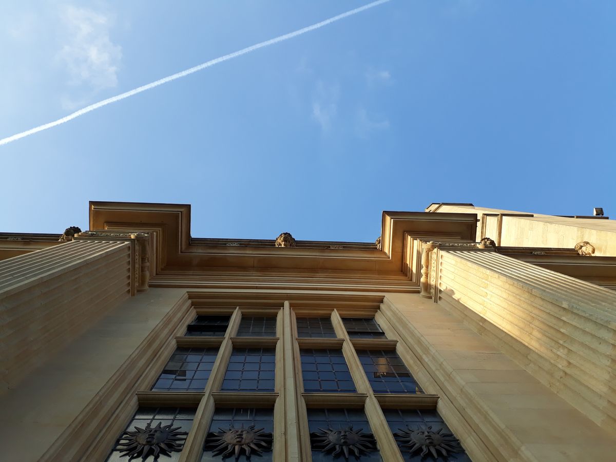The crisp blue of the sky is well captured here.