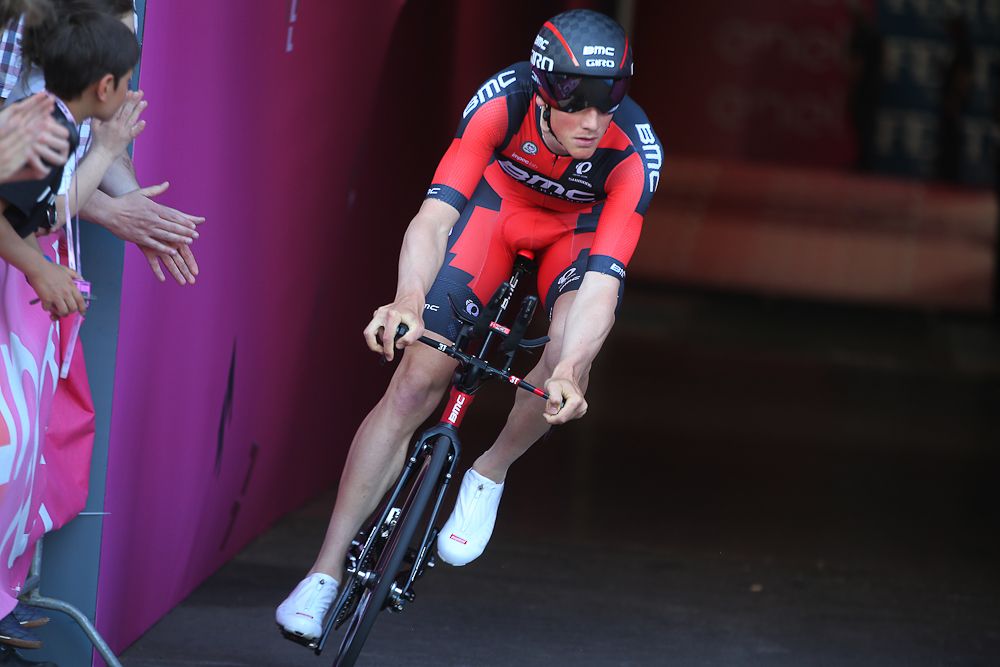 Stefan Kung (BMC) emerges from the Apeldoorn Omnisport