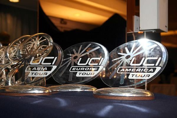 The trophies for the various Contintental Tour winners