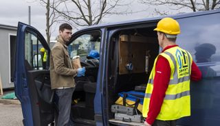 Nathan Curtis is shocked to find Kit searching his van.