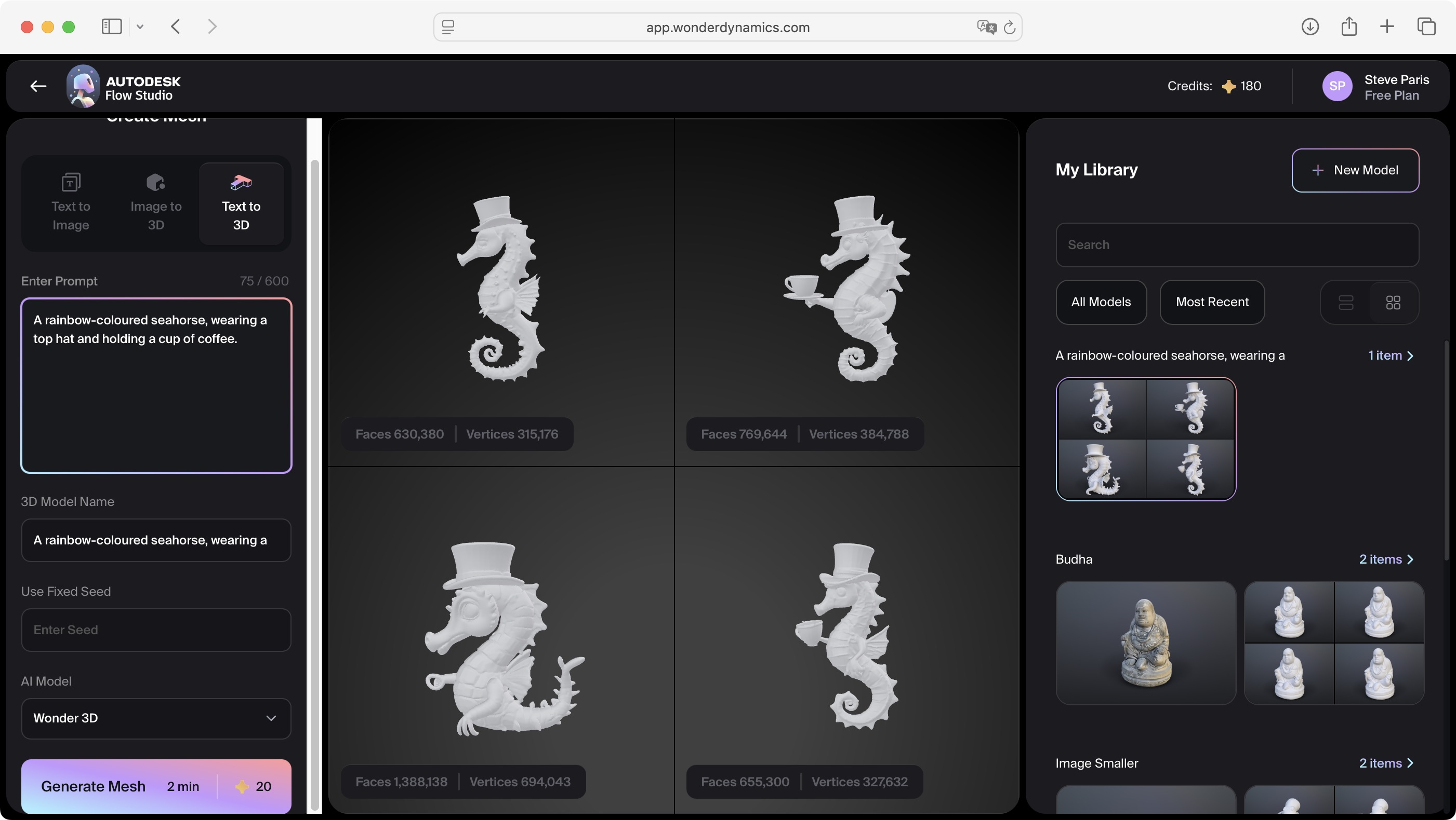 Experimenting with Wonder Tools in Autodesk Flow Studio