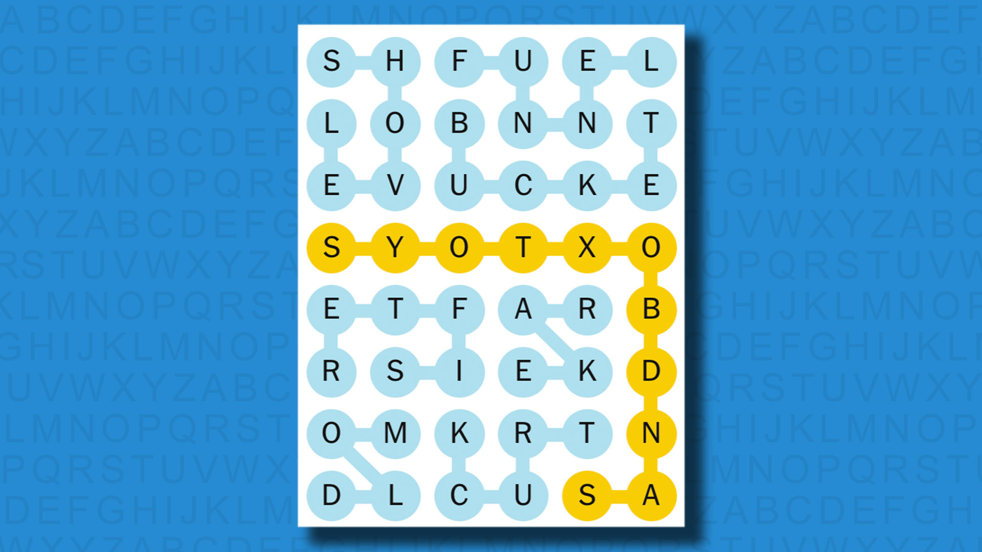 NYT Strands answers for game 481 on a blue background