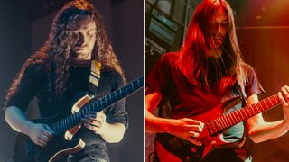 TesseracT guitarists Acle Kahney and James Monteith perform live
