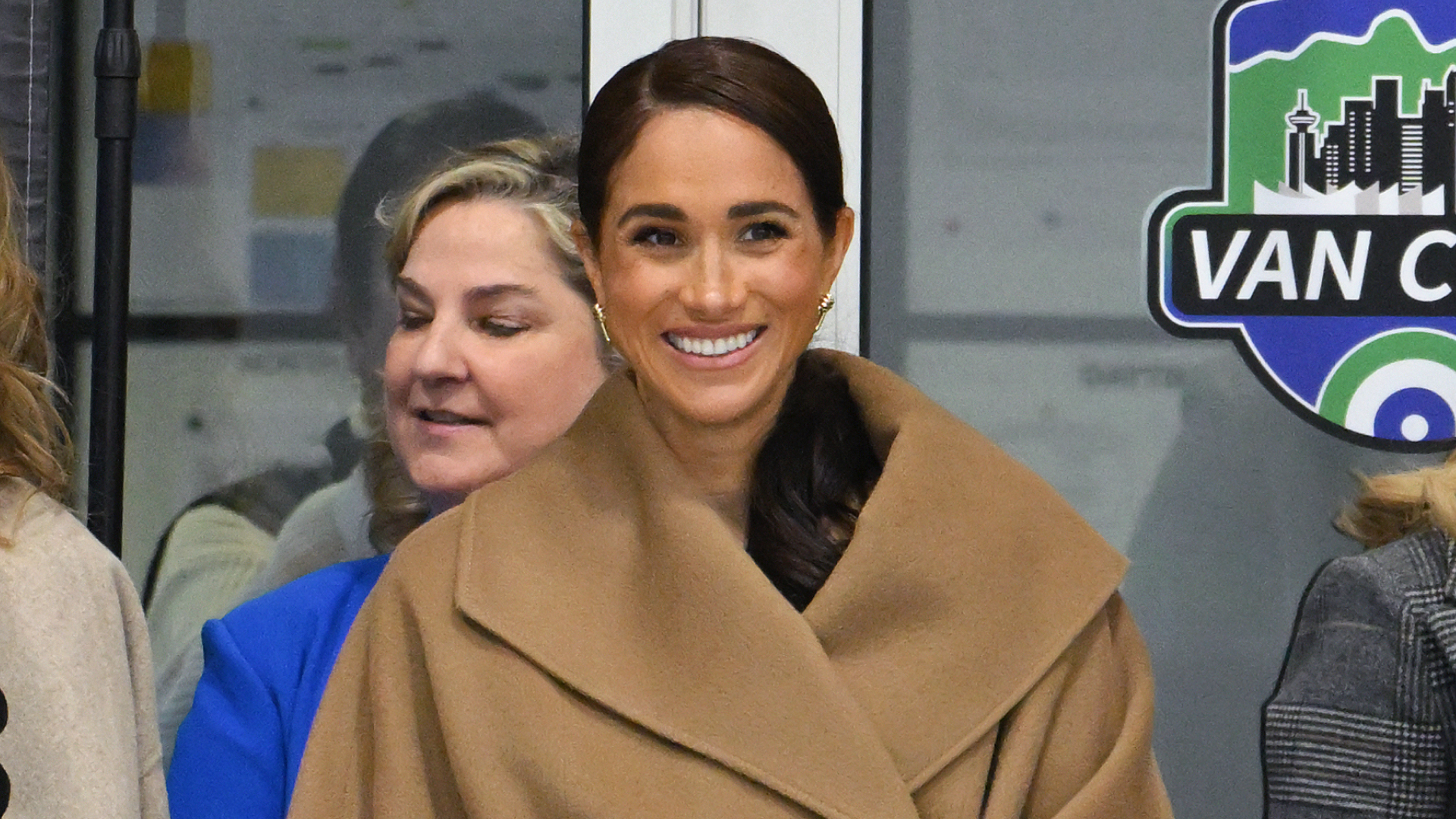 Meghan, Duchess of Sussex attends the Invictus Games One Year To Go Winter Training Camp at Hillcrest Community Centre on February 16, 2024 in Vancouver, Canada