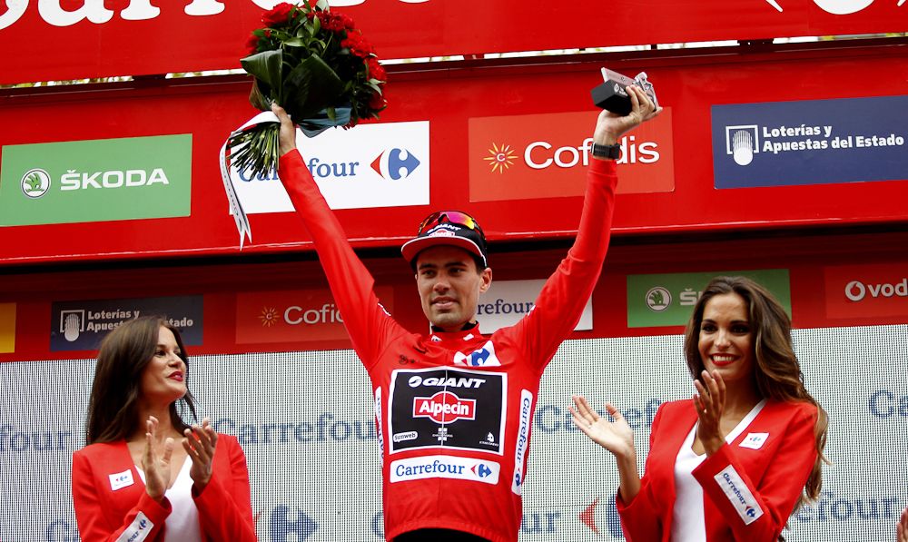Tom Dumoulin held onto the red jersey after stage 10.