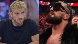 Logan Paul and Seth Rollins in the WWE