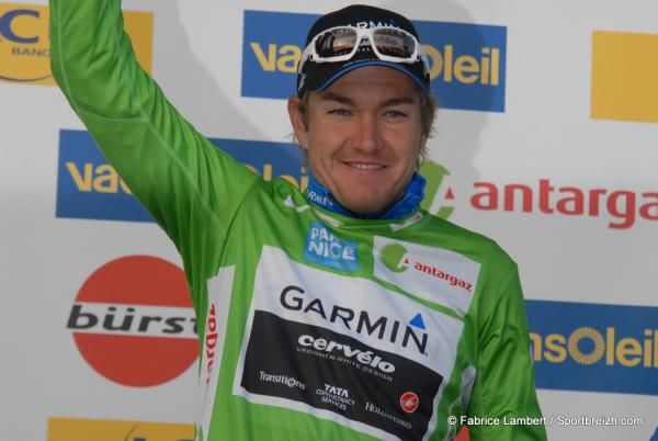 Heinrich Haussler (Garmin-Cervelo) is wearing green