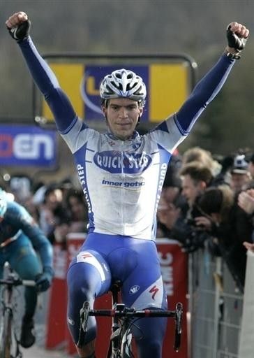 27 year-old Belgian Gert Steegmans (Quick Step) takes stage one