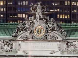 Grand Central Station building clock photo