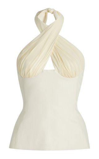 Exclusive Silk Halter Top