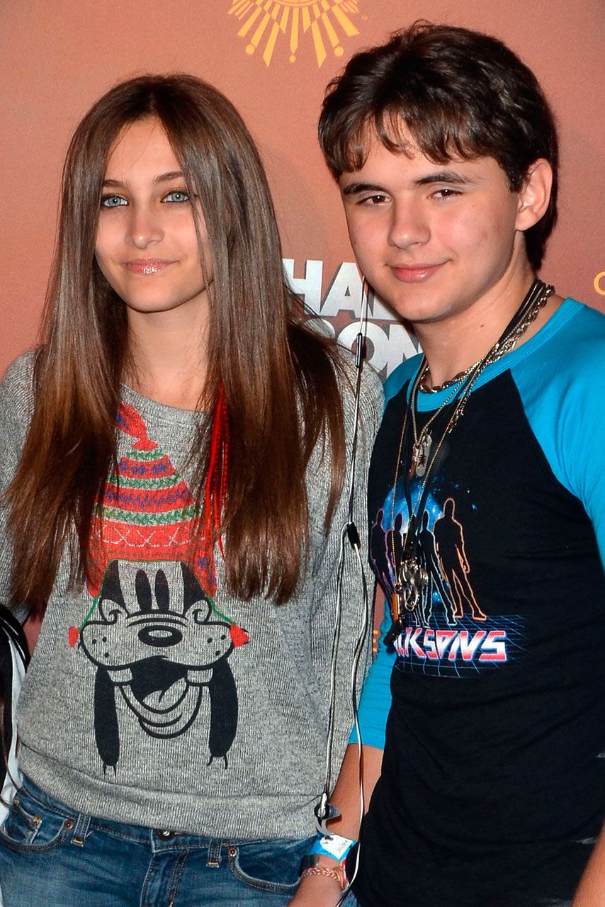 Prince and Paris Jackson on the red carpet