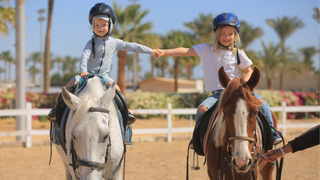 Horse riding lesson at Four Seasons Sharm El Sheikh.