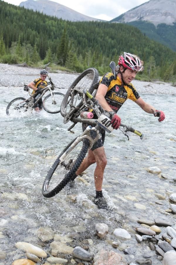 Dax Massey of Team Honey Stinger leads his teammate Nate Bird to a podium place in stage five.