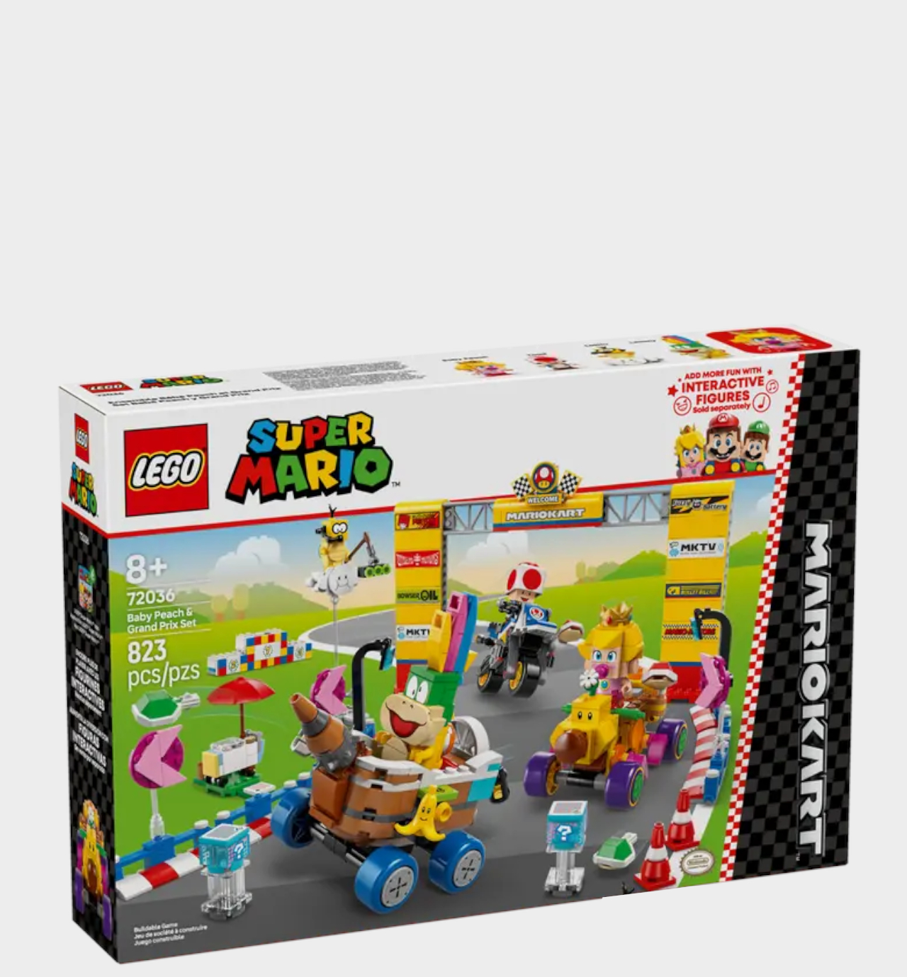 Lego Grand Prix box on a plain background