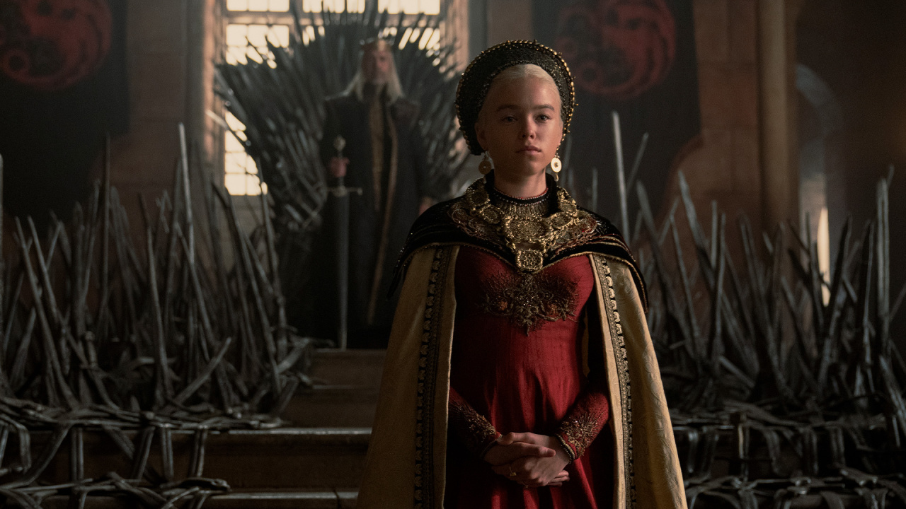 Young Rhaenyra in House of the Dragon.