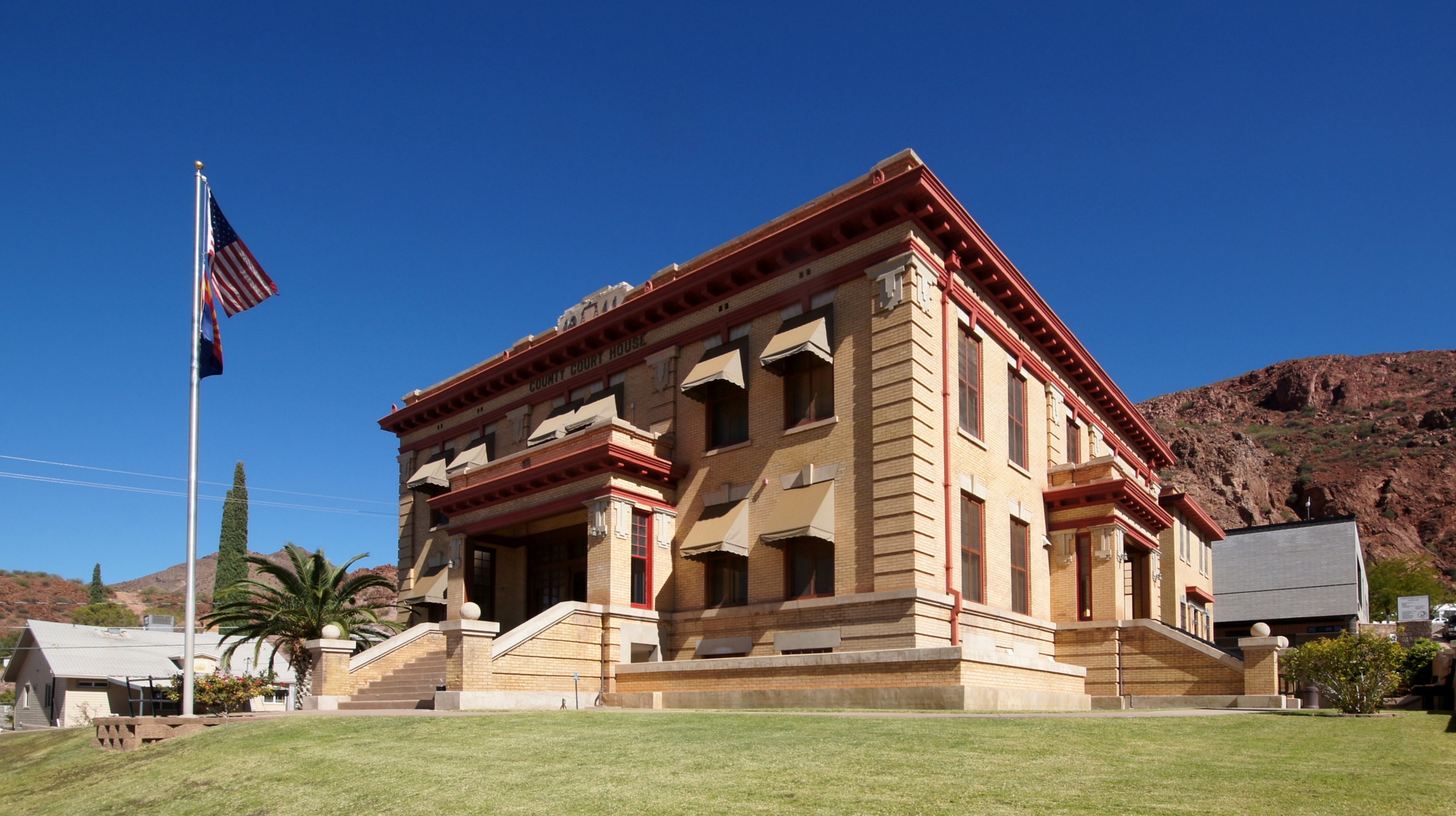 Courthouse in Clifton, Arizona, the county seat of Greenlee County.