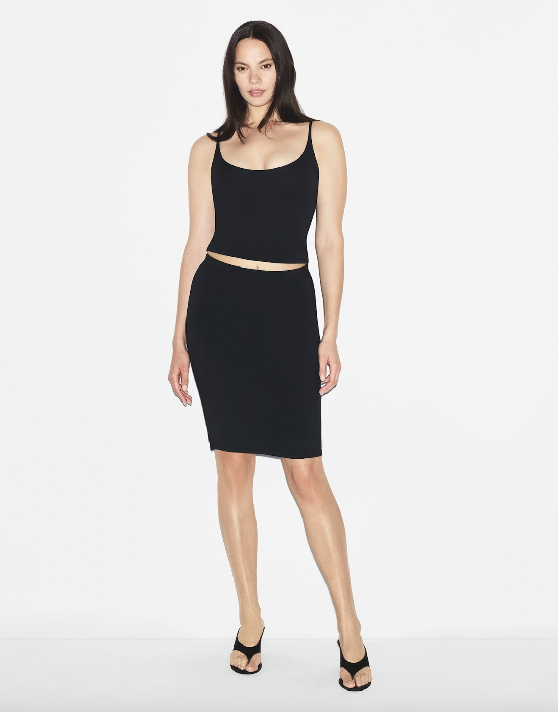 Smooth Layers Midi Skirt 