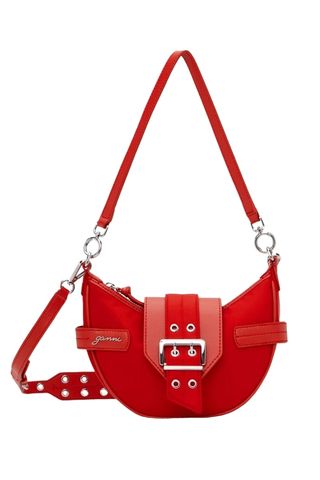 Red Small Bucky Crossbody Bag