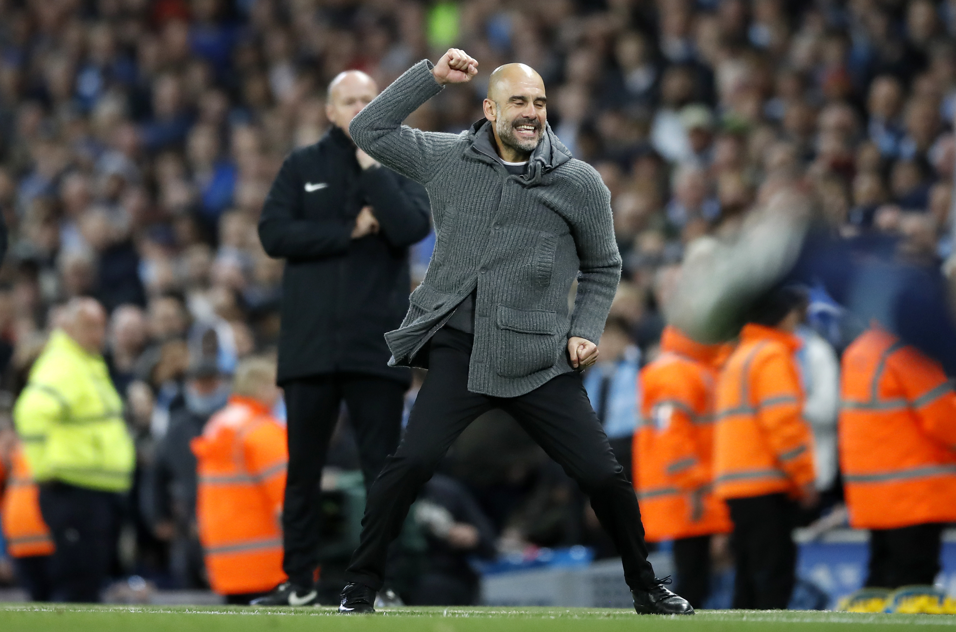 Pep Guardiola is on course for a second successive Premier League title