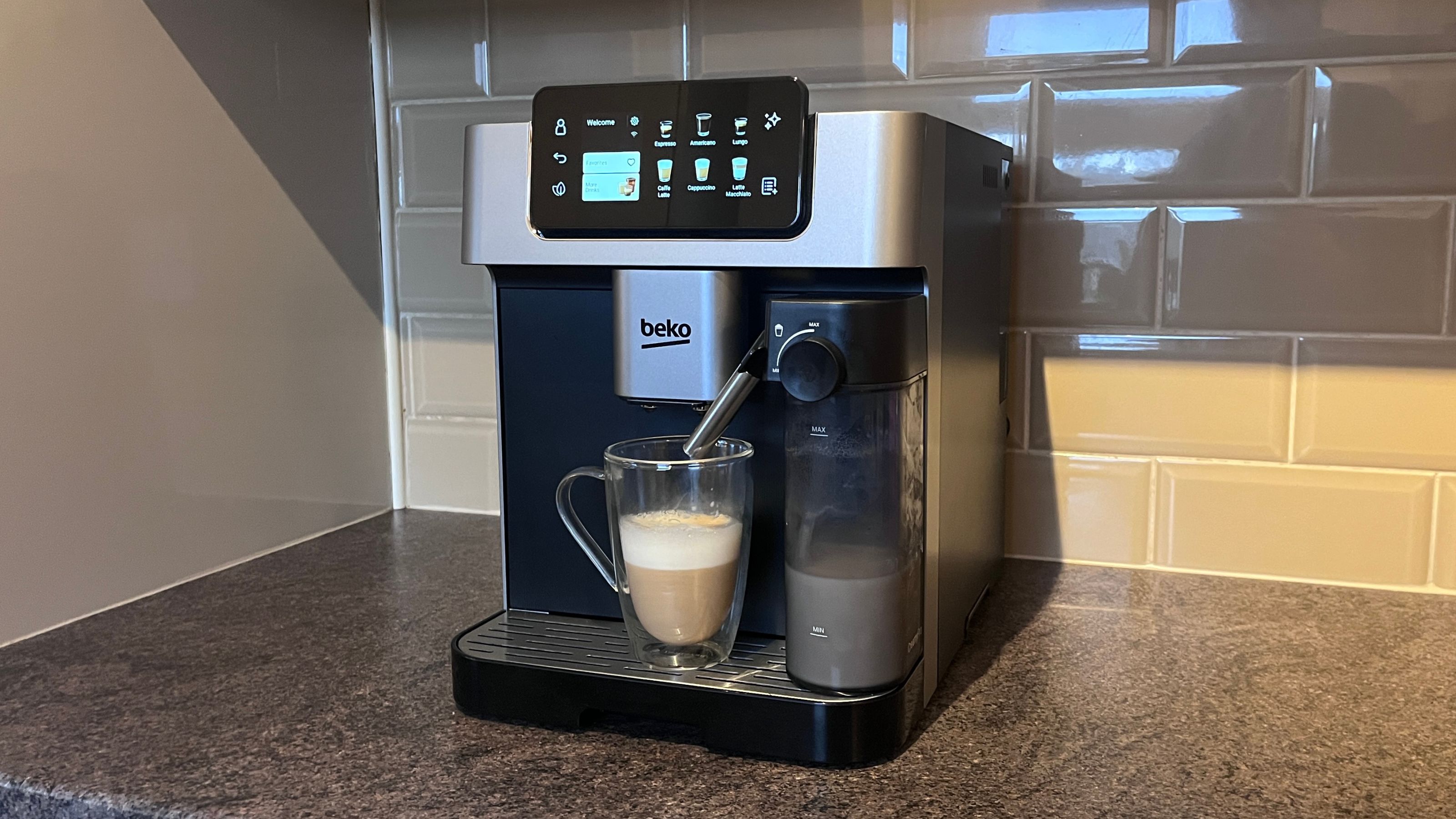 Beko Caffe Experto Series CE7500+ on a kitchen counter