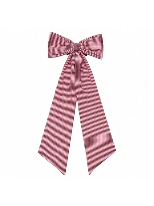 Habitat Extra Large Striped Bow Christmas Decoration