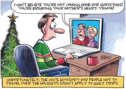 Editorial Cartoon U.S. COVID Christmas CDC