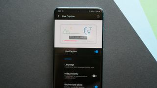 How to turn on Live Caption on the Galaxy S20