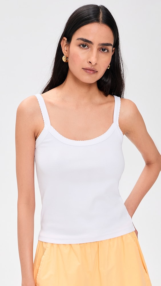 Donni. the Baby Rib Scallop Tank